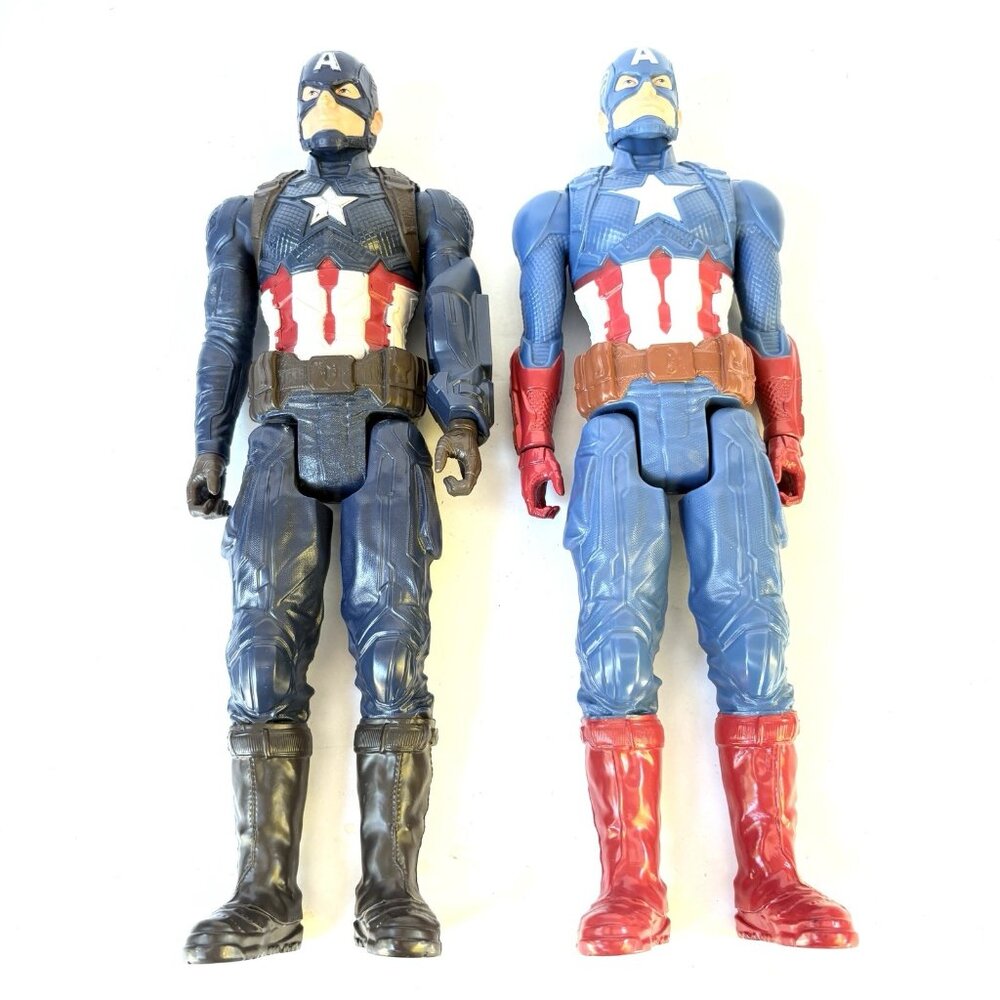 Action Figures Captain America Lot of 2 Avengers 12” Boys Action Hero Toys 2018